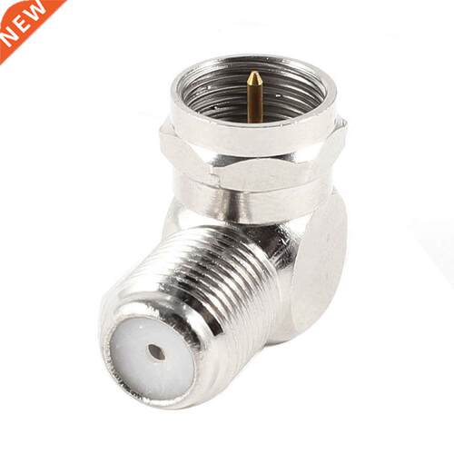 2Pcs Coaxial Type F Female to Male Right Angle Adapter F Plu