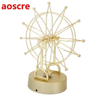 Digital Clock Ferris Wheel Ornaments Innovative Gold Perpetu