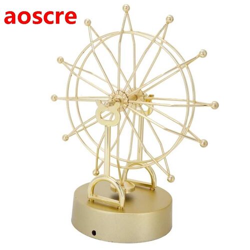 Digital Clock Ferris Wheel Ornaments Innovative Gold Perpetu