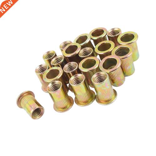 20pcs Flat Head Metric Steel M8 Blind Insert Rivet Nut Rivnu