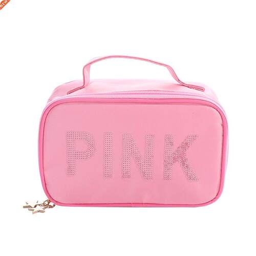 1PC Multictional New PINK Women Multiction Cosmetic Ba
