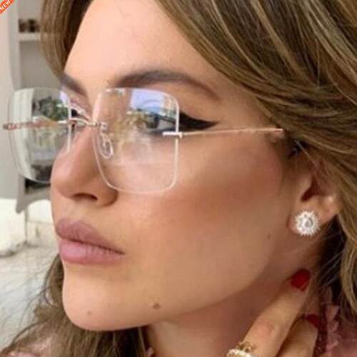 Fashion New Anti Blue Light Blocking Glasses Square Flat Mir