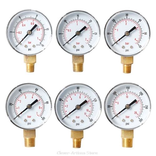 Pressure Gauge 52mm Dial 1/8