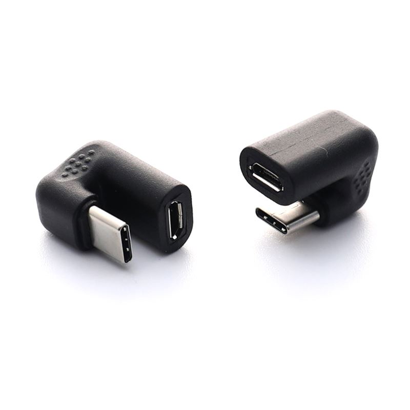 U-shaped 360° Angled USB 3.1 Type C Male-To-Female To Mi