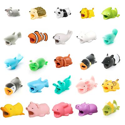 Cute Cable Bud Protector Data Transfer For IOS Phones USB
