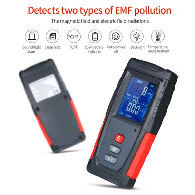 High Precision Handheld Mini Digital LCD EMF Tester Electrom