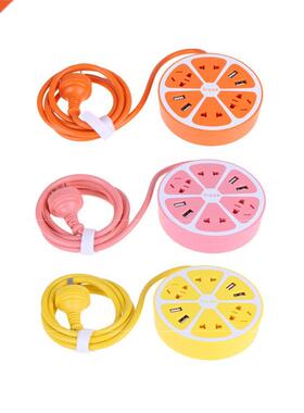 Brand New 110-240V 10A 1.5M 4 USB 8 Holes Multifunctional Le