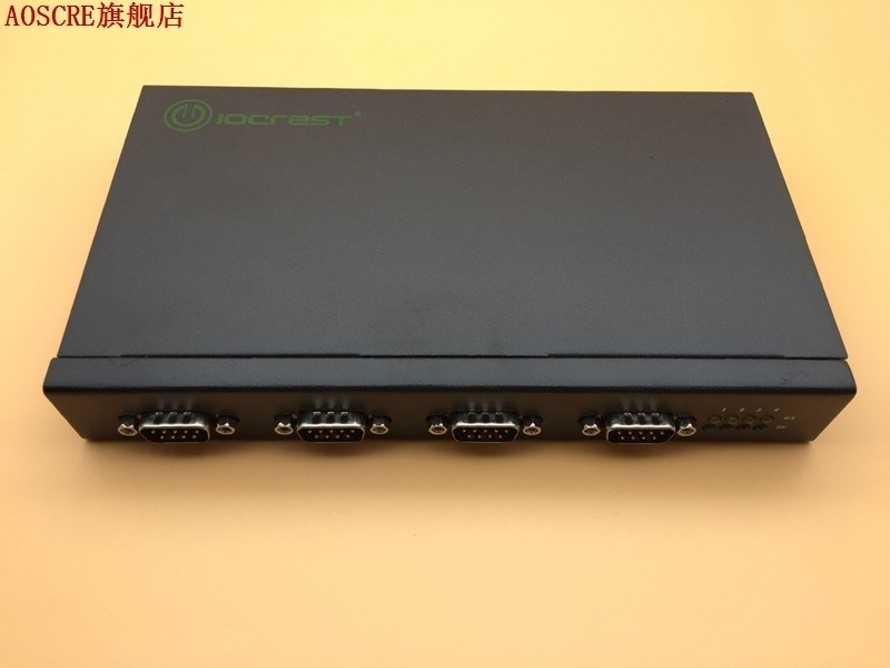 USB 2.0 to 232 Serial Adapter 4 Port DB9 pin RS232 Hub Conve