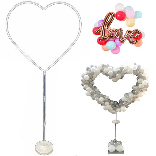 150cm Love Het Shape Balloons Stand Column Valentines Day