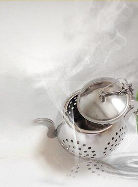 2 Pieces Teapot Shape Loose Tea Infuser Stainless Steel Leaf