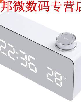 LED Spegel Klok Alarm met Temperatuur LED Tjdweergave Wekk