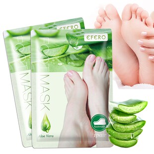 efero 2Pcs=1Pair Aloe Peeling Foot Mask for Legs Feet Mask E