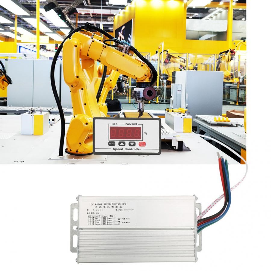 DC 12~60V Brush PWM Motor Regulator Speed Controller 10A Dig