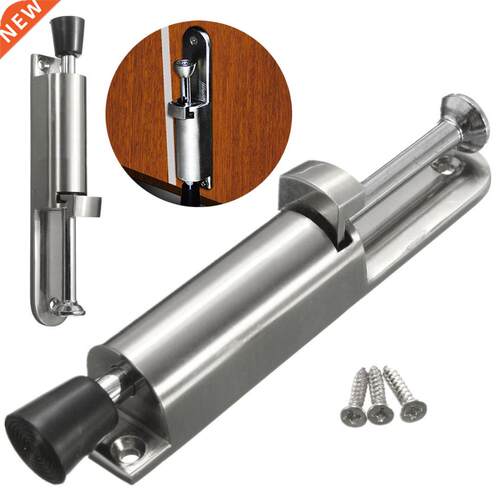 Telescopic Door Stopper Silver Spring Loaded Step-On Door Ho