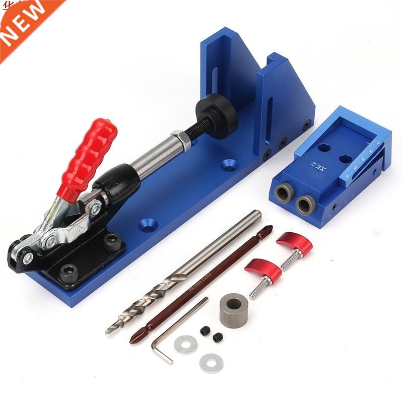 Pocket Slant Hole Jig Wood Working Carpenter Kit Toggle Clam