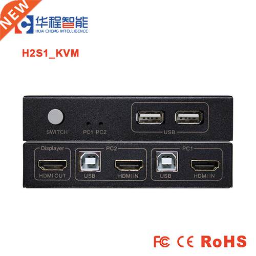 HDMI USB KVM Switch Ultra HD HDMI Video Switcher KVM H2 2 i