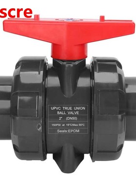 DN50 G2 PVC Double Union Compact Ball Valve for Swimming Poo