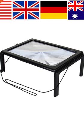 Ultrathin A4 Full Page Large PVC Magnifier 3X Foldable Magni