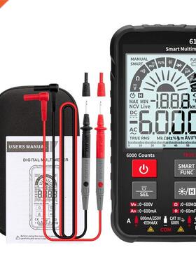 True RMS 6000 Counts Digital Multimeter Analog Bar AC/DC Cur