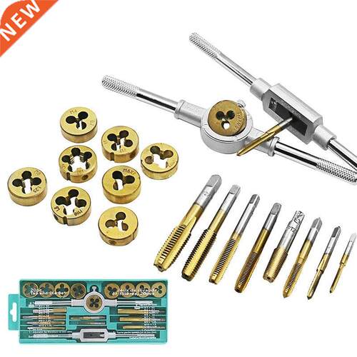 20pcs Professional Titanium lating Dies Metric M-M12 Screw