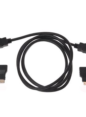 3 in 1 HD Speed HDMI to HDMI Cable + Micro HDMI Adaptor+ Min