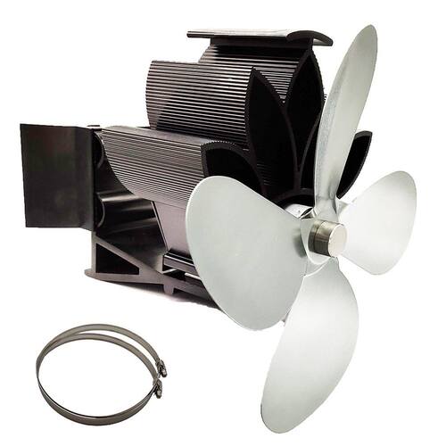 Heat Powered Stove Fan Upgrade Designed Silent Operation wi