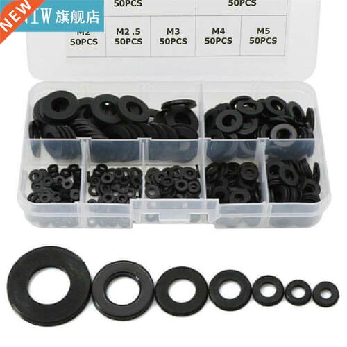 350Pcs M2 M2.5 M3 M4 M5 M6 M8 Nylon Insulation Ring Gasket W
