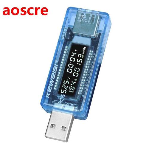 USB Battery Tester capacity meter Voltmeter Volt Current Met