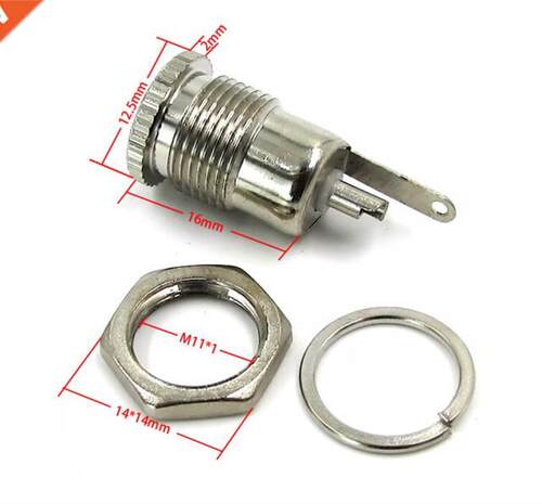 5 Pieces DC099 5.5 mm x 2.1mm Female Panel Mount Connector D
