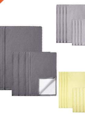 8Pcs Polshng Cloth Set Large Jewelry Cleanng Cloths Slve