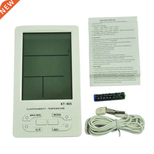 Indoor / Outdoor Large LED Display Hygro- Thermometer With M