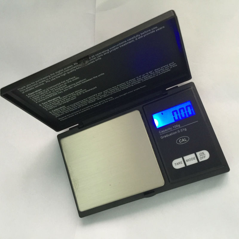 100g 0.01 Digital Pocket Kitchen Scale Mini LCD Electronic J