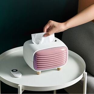 Tissue Wide Napkin Holder with Plastic Shape Radio Box Mouth