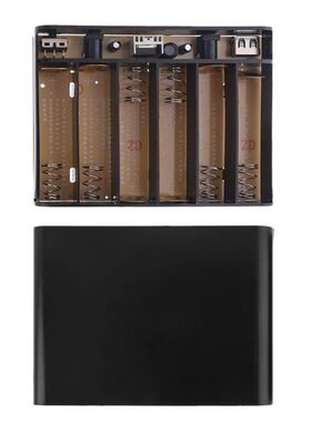 USB DC 12V Output 6x 18650 Batteries UPS  Power Bank for