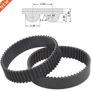 1Pcs HTD 5M-1025 To 5M-1115 Black Rubber Closed Loop Timing