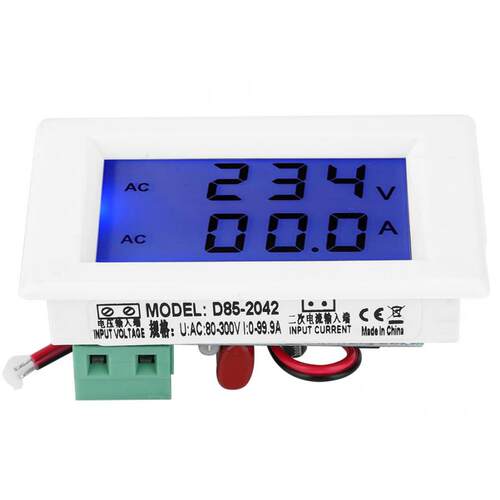 Ammeter D85-2042 Electric Meter Double Digital Display Curre