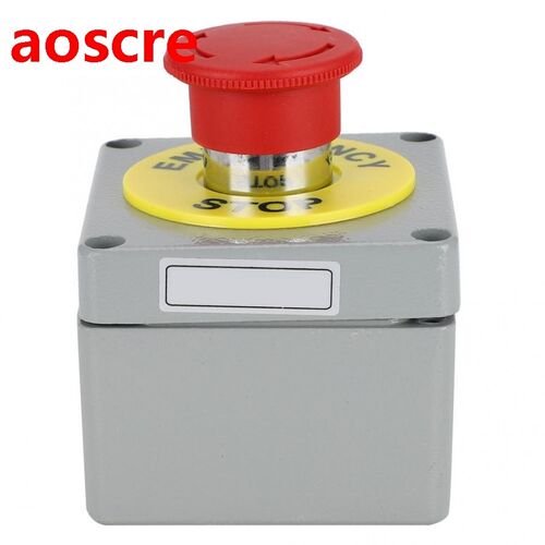 Switch Box 1 Button Emergency Stop Control Operation Box IP6