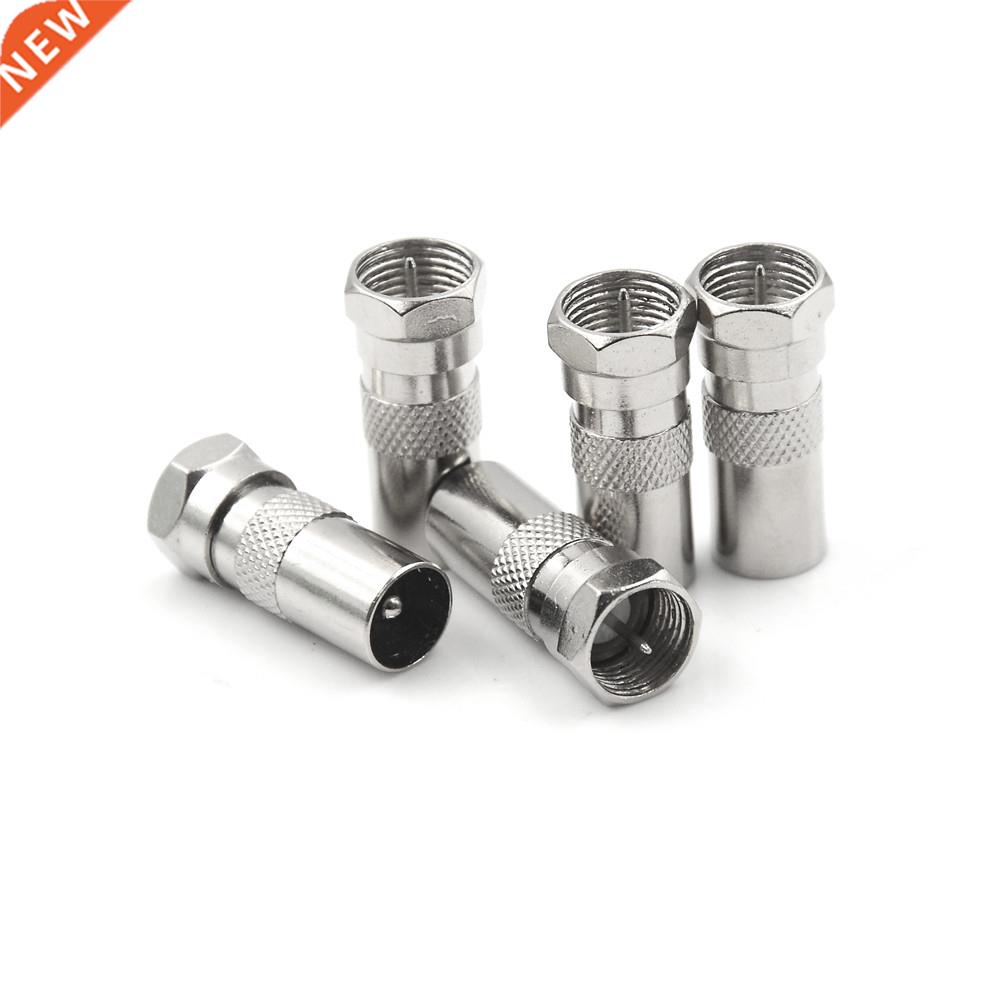 5PCS F Male Plug To IEC DVB-T TV PAL Male Straight Coaxial R