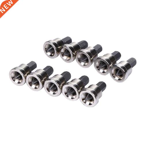 10pcs Depth Stop Plasterboard Screws Locating Bits PH2 Hex S