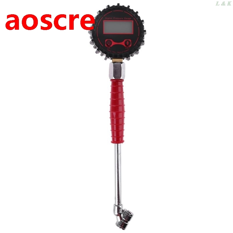 Car Vehicle RV Tire Pressure Gauge Dual He Tire Inflator T