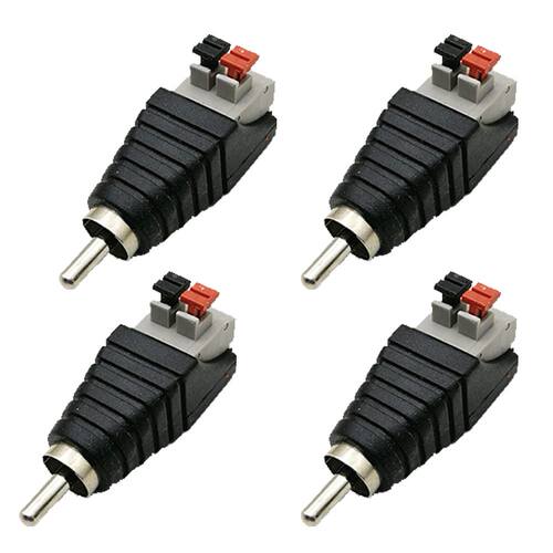 4pcs Transmission Home Audio Adapter Speakers Converter Vide