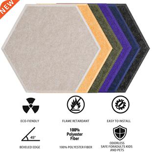 Sound Proof Acoustic Panel 12 Pcs Soundproofing Wall Sticker