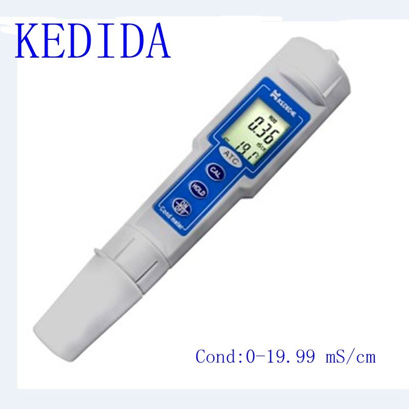 Waterproof Digital Conductivity Meter 0~19.99mS/cm ATC Pool