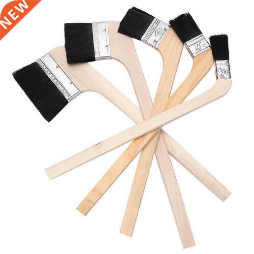 Wooden Paint Brushes Long handle elbow for wall painting BBQ