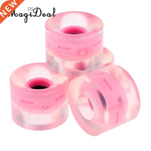 Perfeclan 4pcs 60mm Light p Skateboard Longboard Wheels Flas