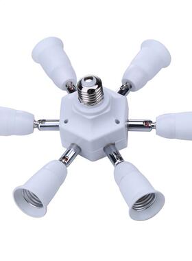 Universal E27 Adapter Conversion Socket To 6 in 1 E27 Flexi