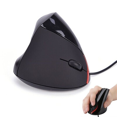Vertical USB Wired Optical Mouse 5 Buttons 1200DPI Gaming Mo
