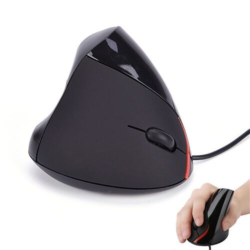 Vertical USB Wired Optical Mouse 5 Buttons 1200DPI Gaming Mo