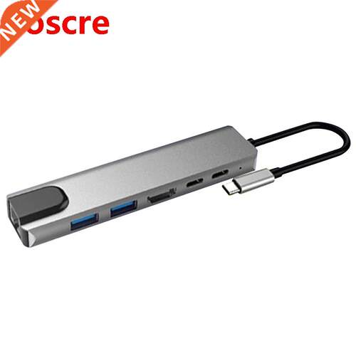 6 in 1 US 3.0 High Speed Ports Type-C Hu US-C to 4K 30HZ