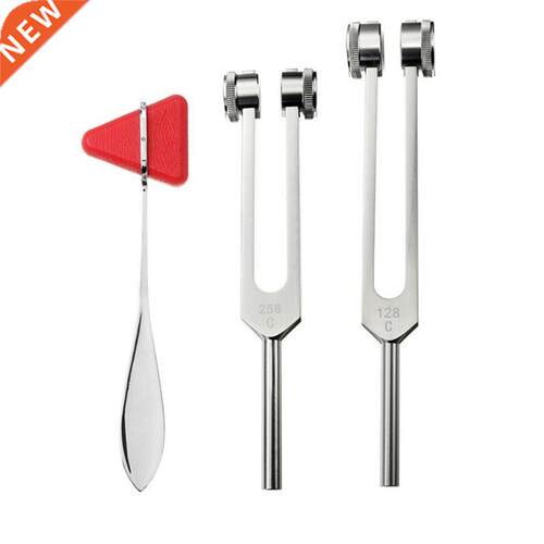 128Hz 256Hz Neurologcal Tunng Fork Set Wth Trangle Percu